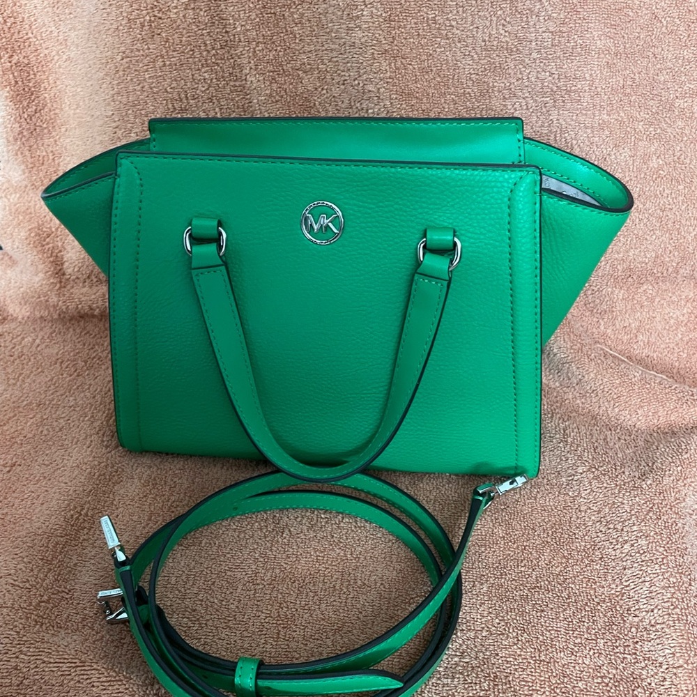 Michael Kors Vibrant Green Satchel